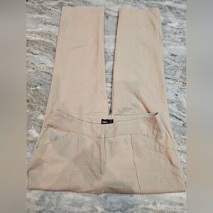 Rafaella Curvy Fit Khaki Dress Pants Women’s  8 Stretch Cotton Trousers Beige